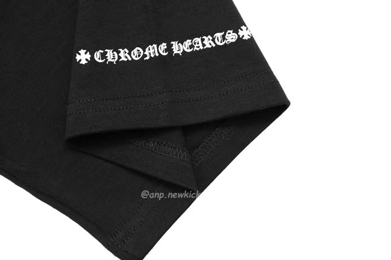 Chrome Hearts Horse Shoe Logo Pocket Black T Shirt (2) - newkick.org